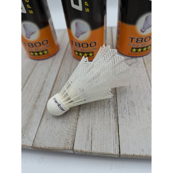 Set 3 Carlton T-800 Premium Badminton Shuttlecocks Birdie Blue 6 Pack 18 Total - Picture 2 of 5